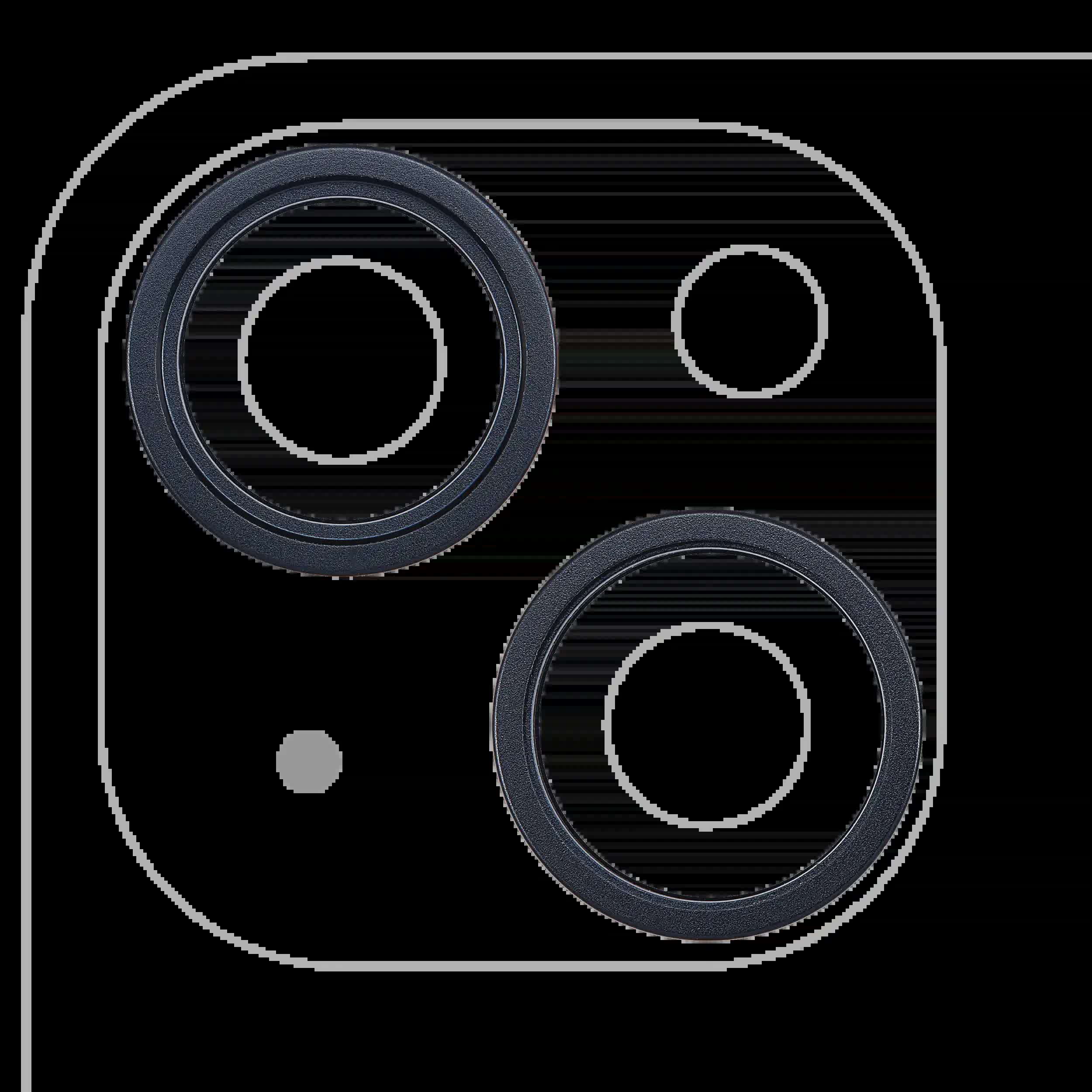 Rückkamera-Blendenring einzeln für iPhone 14 / 14 Plus (Midnight) (2-teiliges Set)
