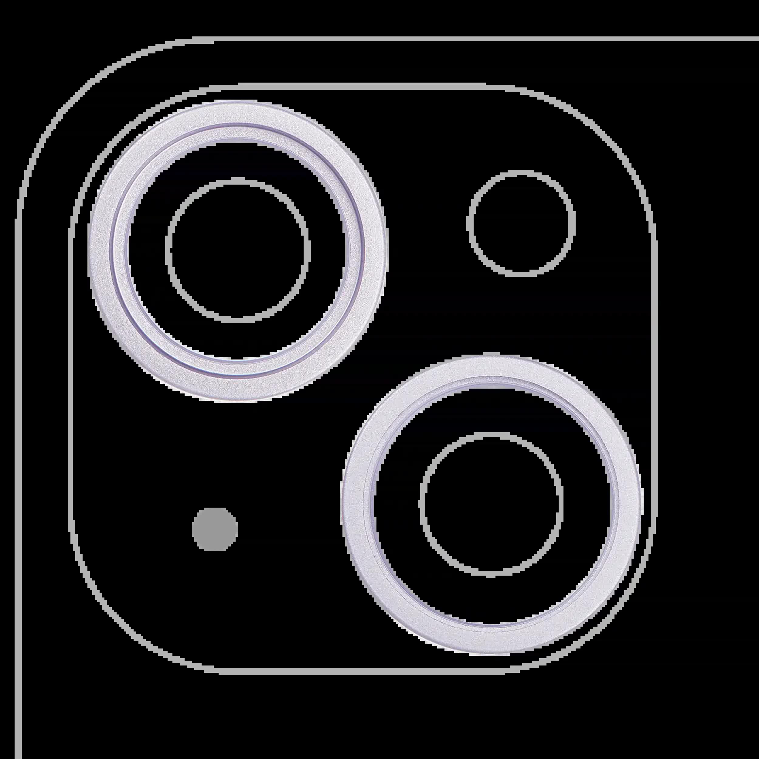 Rückkamera-Blendenring einzeln für iPhone 14 / 14 Plus (Purple (Violett)) (2-teiliges Set)