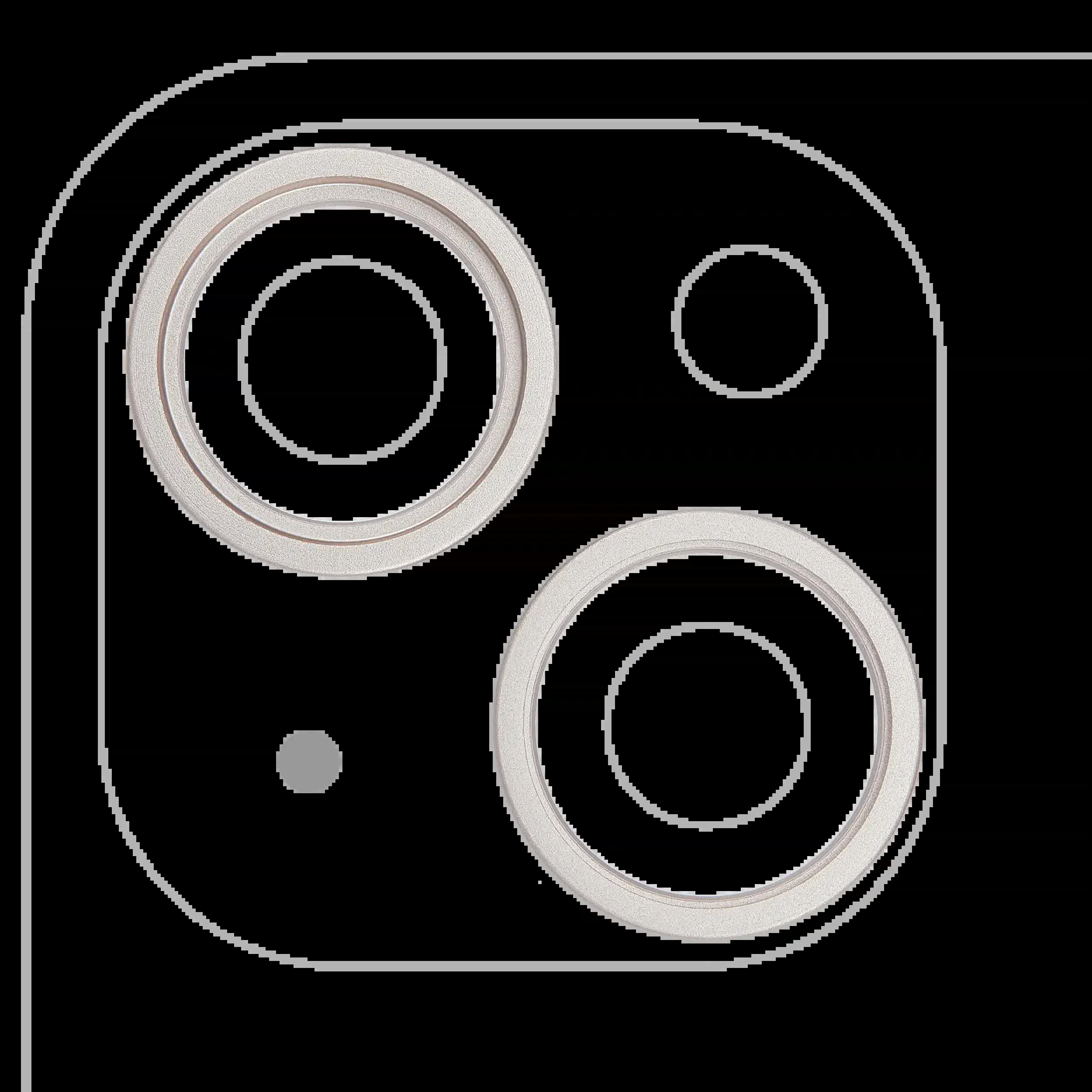 Rückkamera-Blendenring einzeln für iPhone 14 / 14 Plus (Starlight) (2-teiliges Set)
