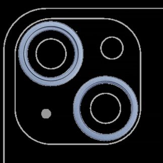 Rückkamera-Blendenring einzeln für iPhone 14 / 14 Plus (Blue (Blau)) (2-teiliges Set)