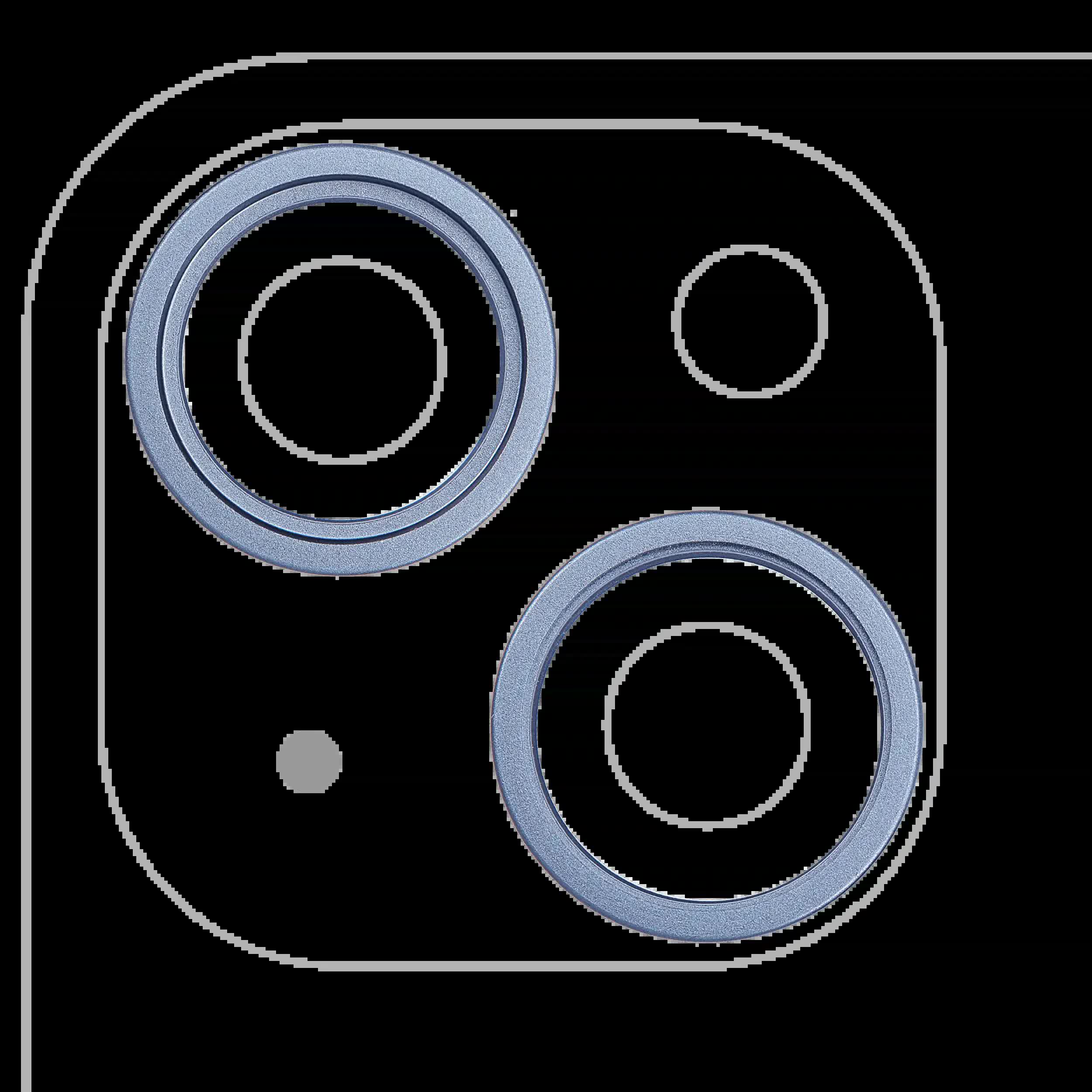 Rückkamera-Blendenring einzeln für iPhone 14 / 14 Plus (Blue (Blau)) (2-teiliges Set)