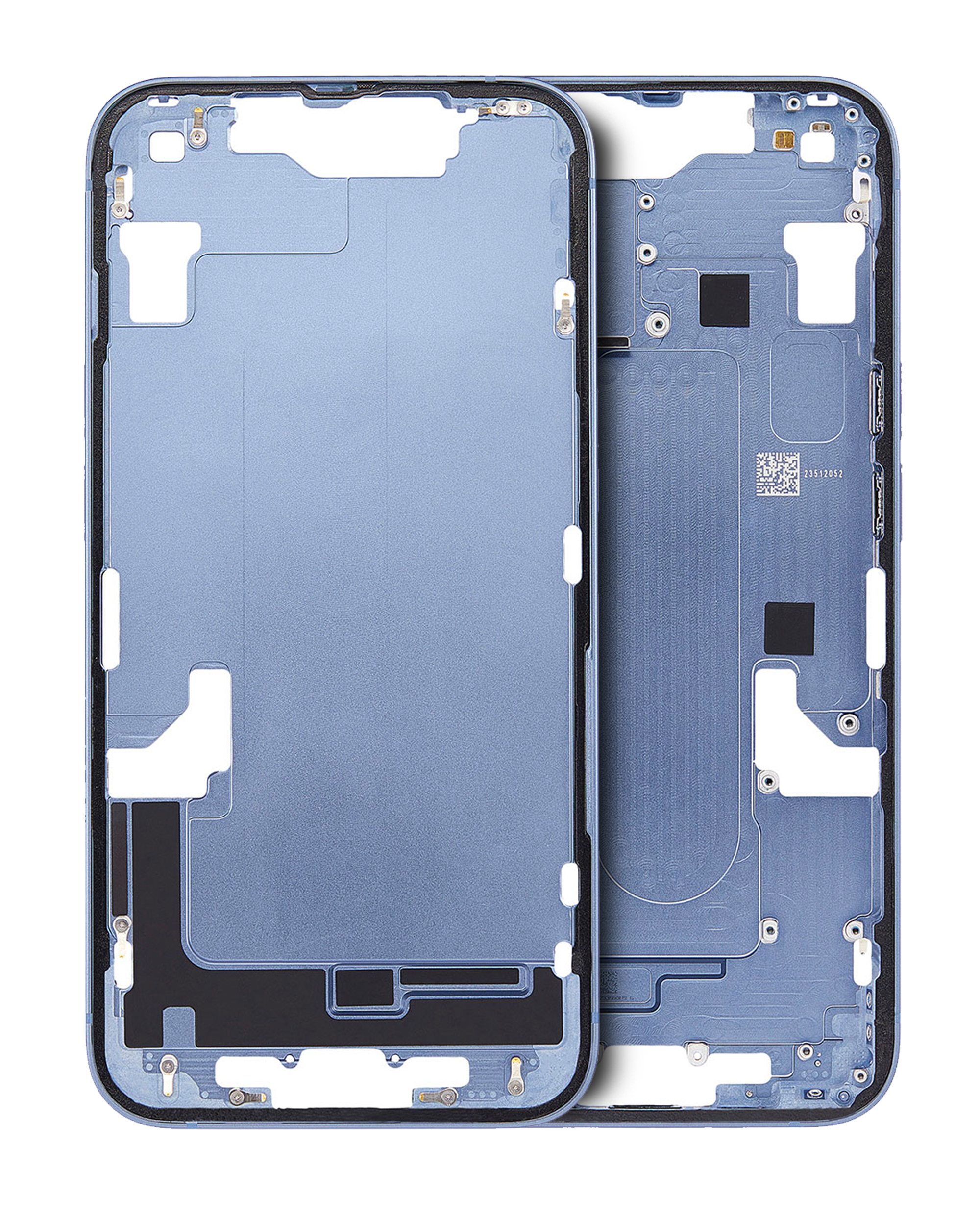 Mittelrahmen mit Kleinteilen für iPhone 14 (US-Version) (ausgebautes Originalteil: Grade A) (Blue (Blau)) – Bild 2