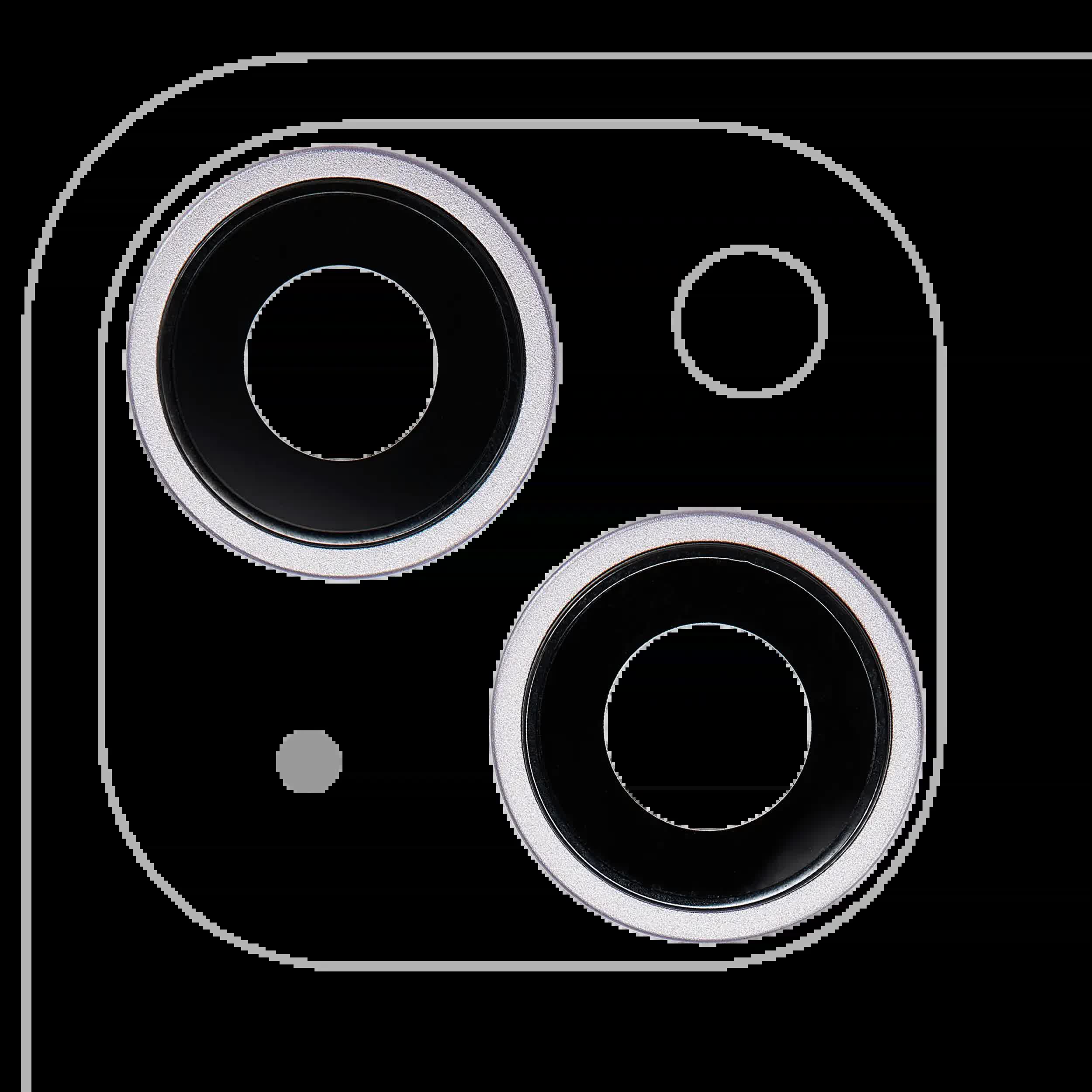 Rückkamera-Glas mit Halterung und Blende für iPhone 14 / 14 Plus (2-teiliges Set) (Premium) (Purple (Violett))