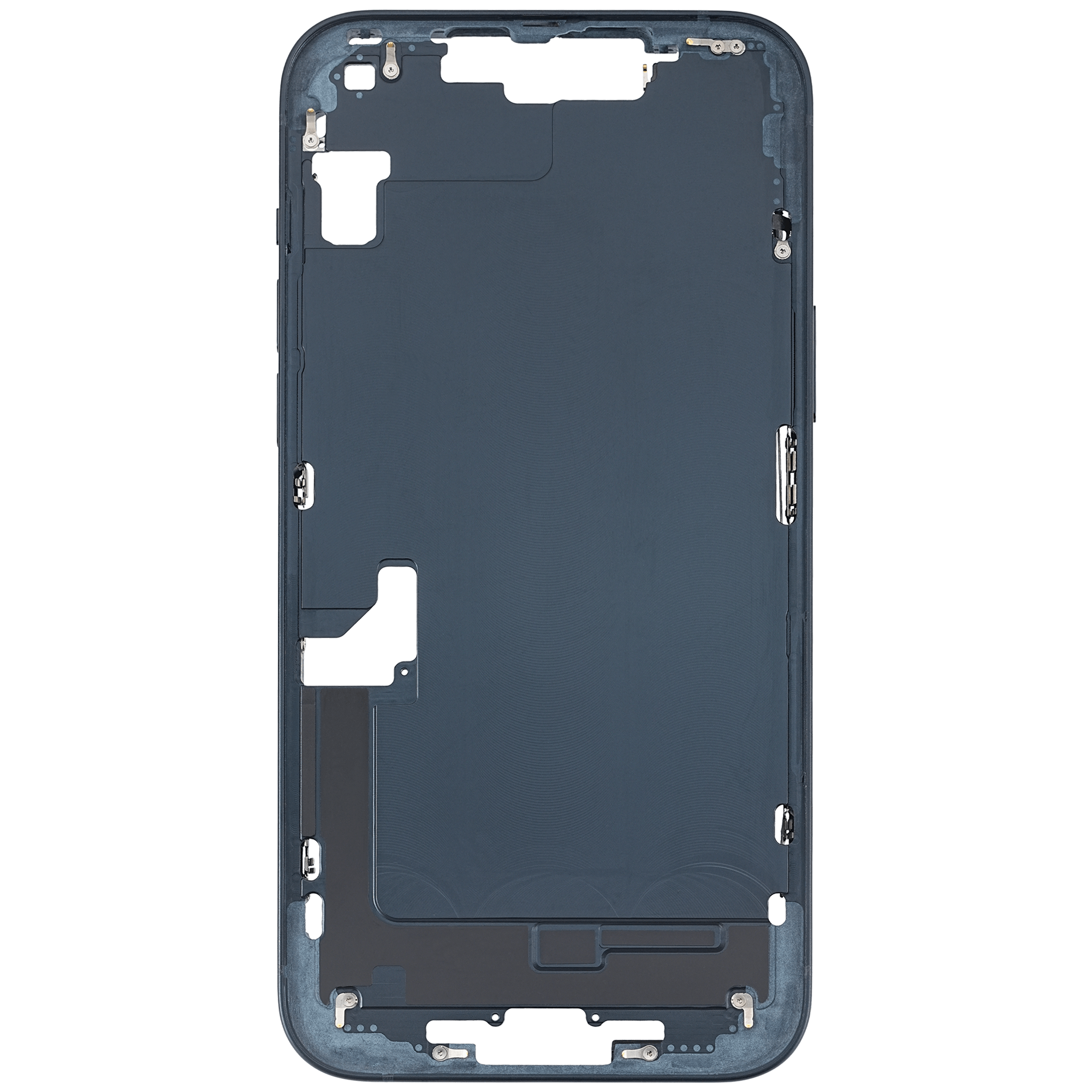 Mittelrahmen mit Kleinteilen für iPhone 14 Plus (US-Version) (ausgebautes Originalteil: Grade B) (Midnight) – Bild 3