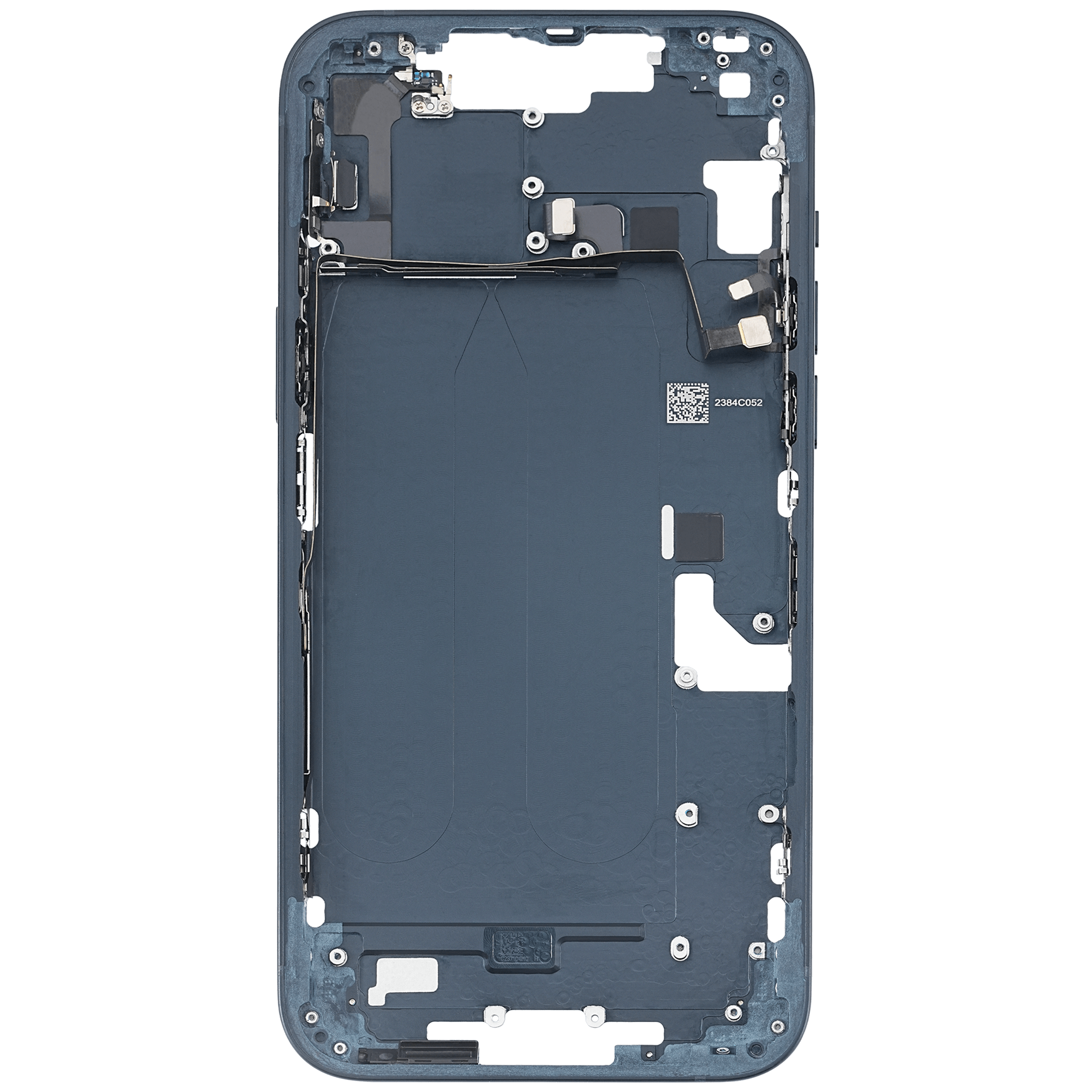 Mittelrahmen mit Kleinteilen für iPhone 14 Plus (US-Version) (ausgebautes Originalteil: Grade B) (Midnight) – Bild 4