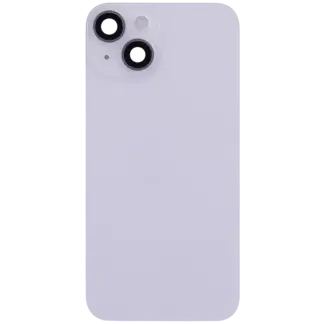 Rückglas mit MagSafe Magnet & NFC & Taschenlampen-Flexkabel für iPhone 14 (ausgebautes Originalteil: Grade B) (Purple (Violett))
