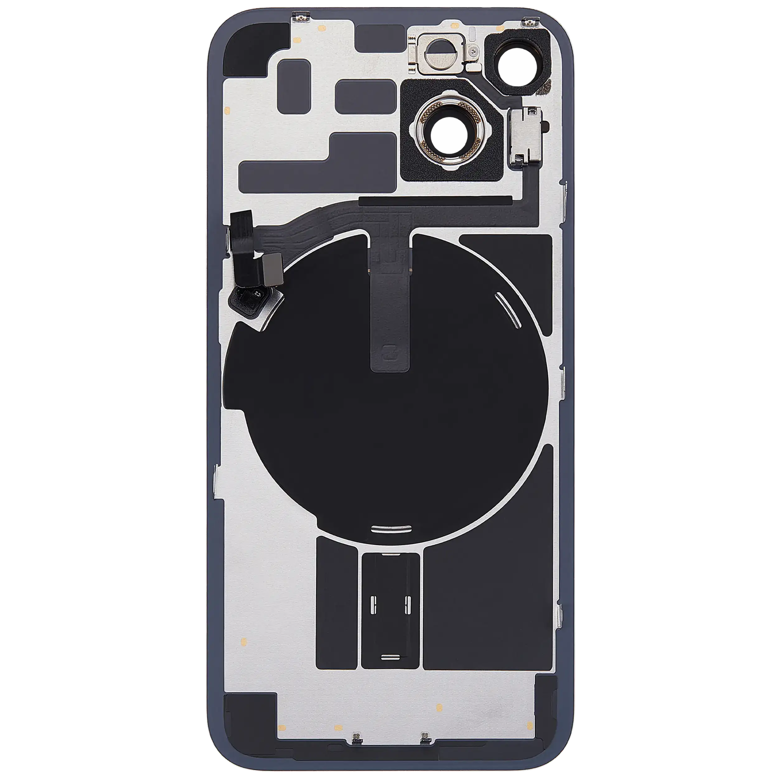Rückglas mit MagSafe Magnet & NFC & Taschenlampen-Flexkabel für iPhone 14 (ausgebautes Originalteil: Grade B) (Purple (Violett)) – Bild 4