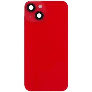 Rückglas mit MagSafe Magnet & NFC & Taschenlampen-Flexkabel für iPhone 14 (ausgebautes Originalteil: Grade B) (Red (Rot))