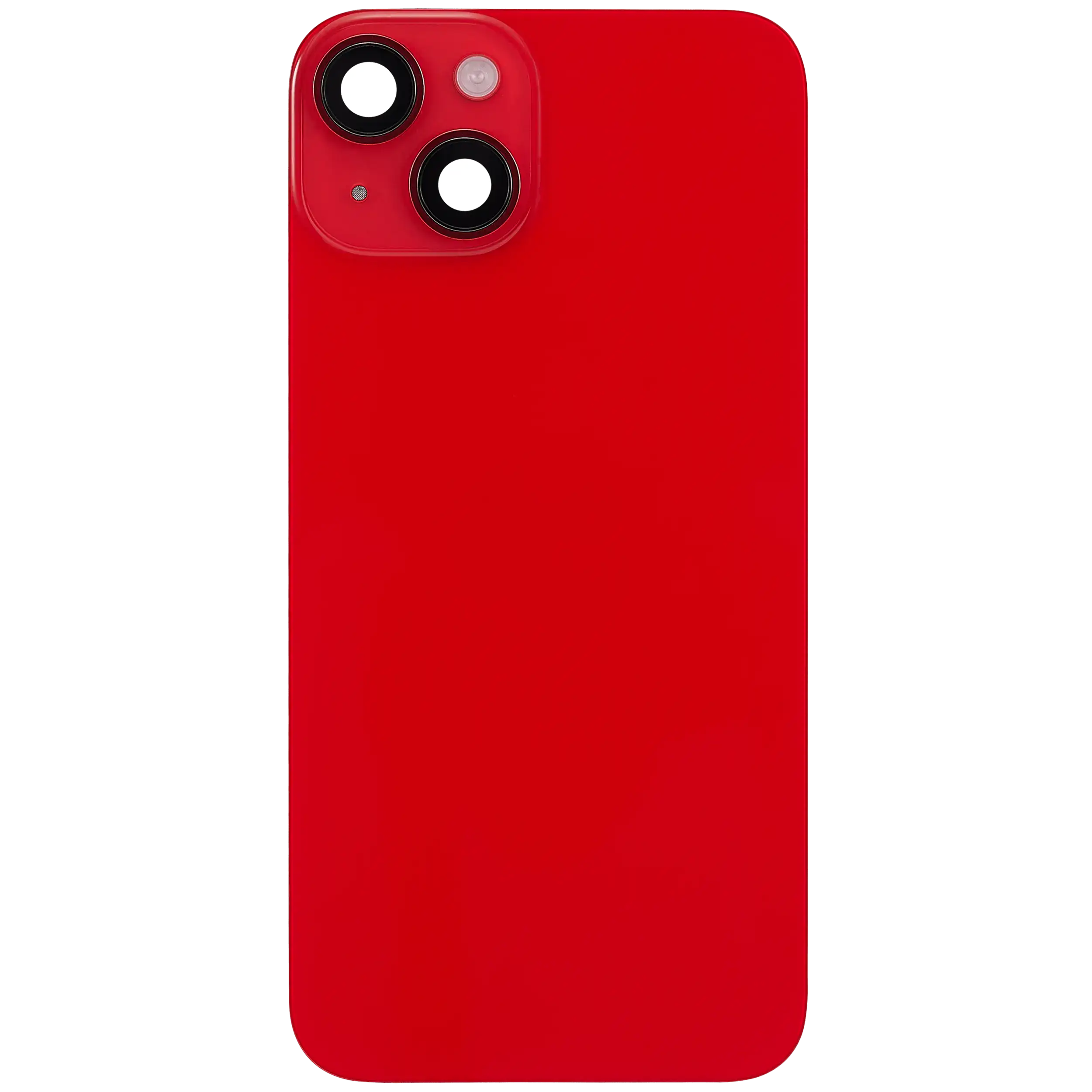 Rückglas mit MagSafe Magnet & NFC & Taschenlampen-Flexkabel für iPhone 14 (ausgebautes Originalteil: Grade B) (Red (Rot)) – Bild 3