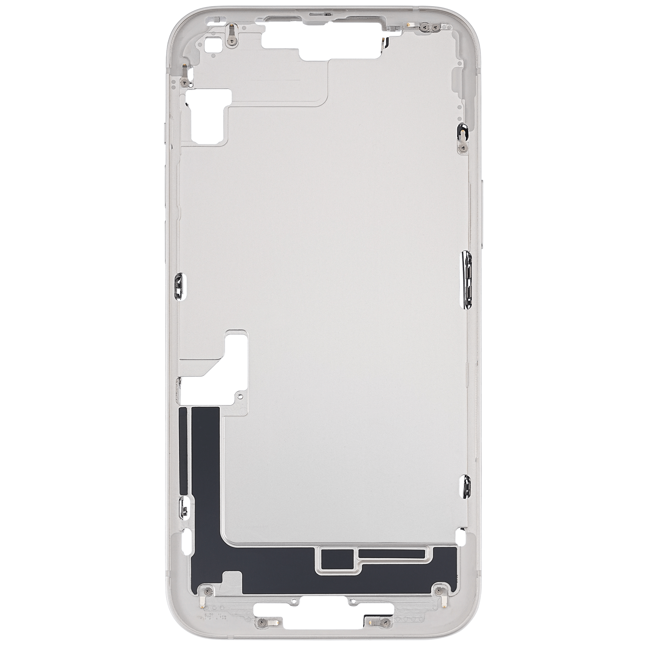Mittelrahmen mit Kleinteilen für iPhone 14 Plus (US-Version) (ausgebautes Originalteil: Grade B) (Starlight) – Bild 3