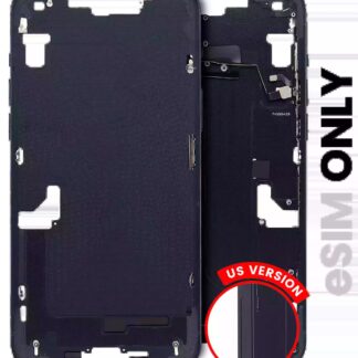 Mittelrahmen mit Kleinteilen für iPhone 14 Plus (US-Version) (ausgebautes Originalteil: Grade C) (Midnight)