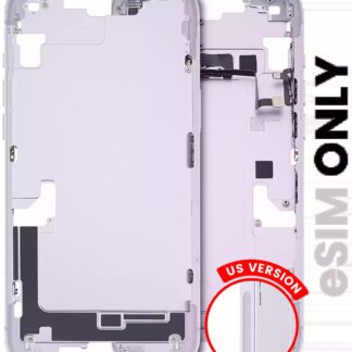 Mittelrahmen mit Kleinteilen für iPhone 14 Plus (US-Version) (ausgebautes Originalteil: Grade C) (Purple (Violett))