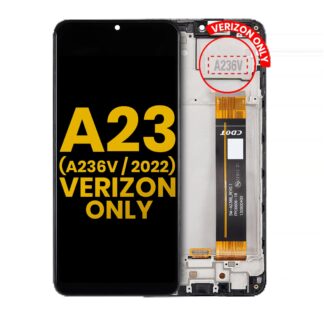 LCD Display mit Rahmen für Samsung Galaxy A23 5G (A236V / 2022) (Verizon V Version) (professionell aufgearbeitet)