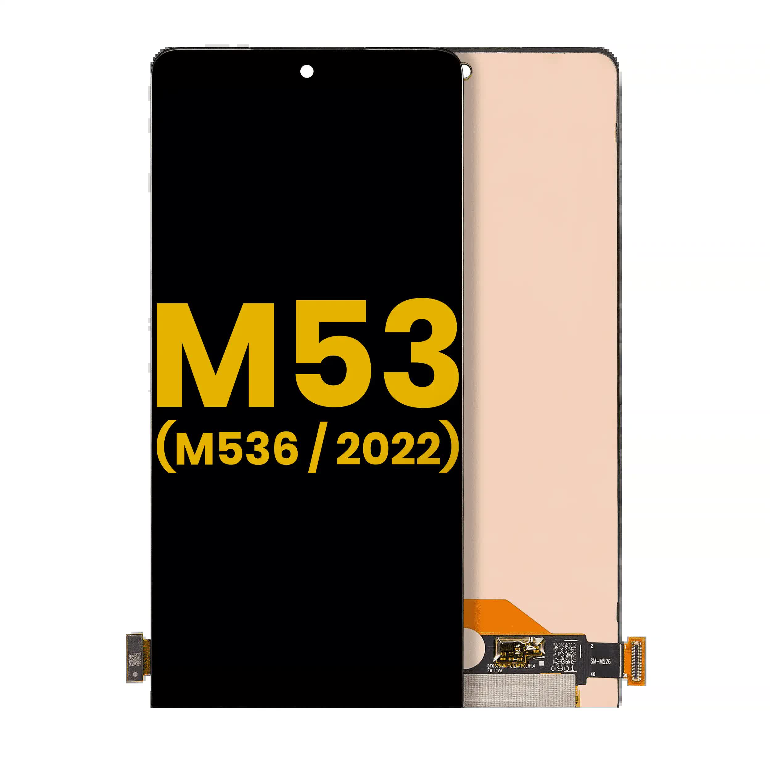 OLED Display ohne Rahmen für Samsung Galaxy M53 5G (M536 / 2022) (professionell aufgearbeitet)