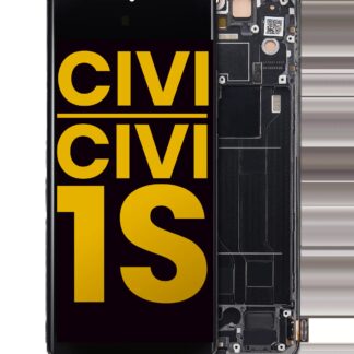 OLED Display mit Rahmen für Xiaomi Civi / Civi 1S (professionell aufgearbeitet) (Black (Schwarz))