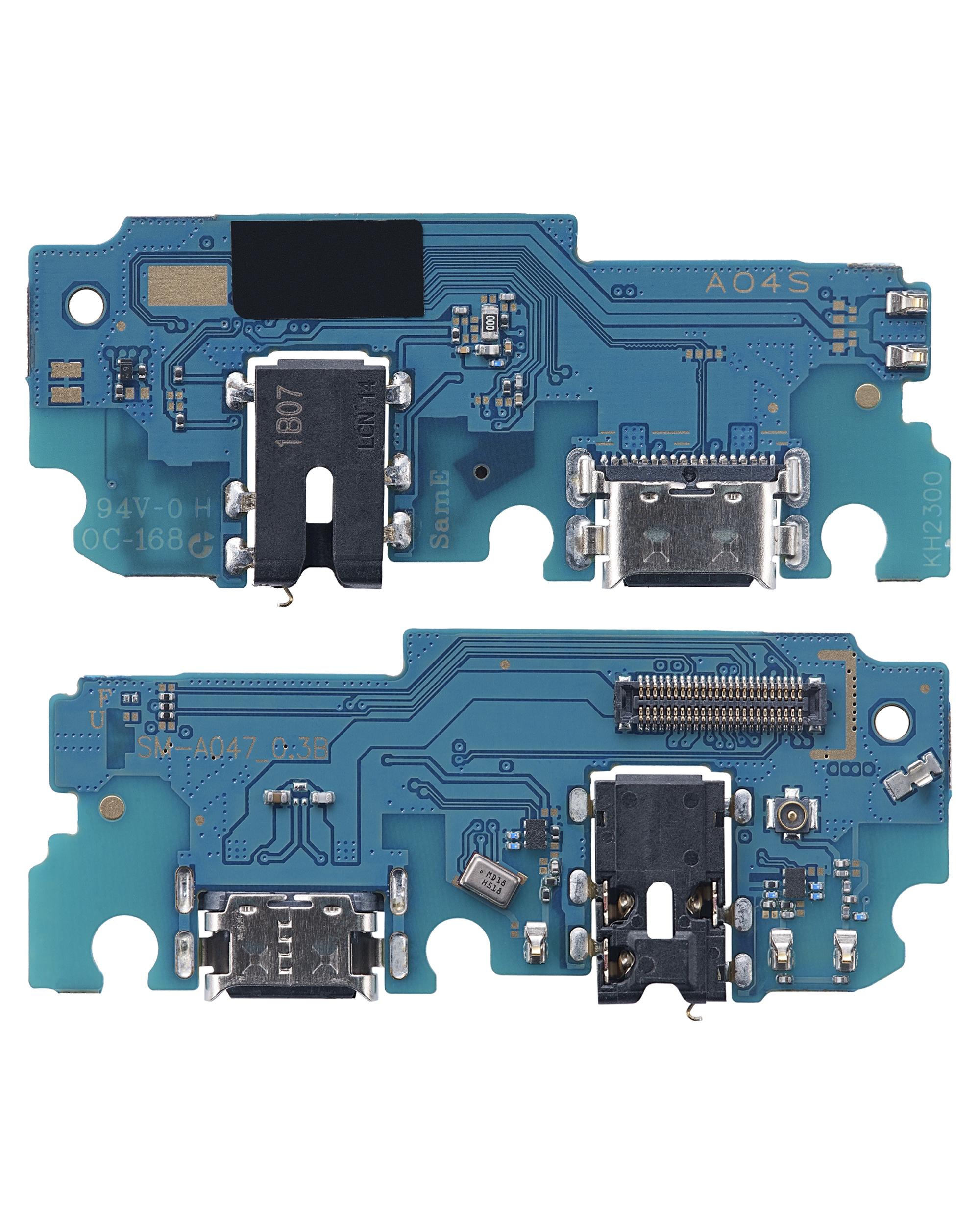 Ladebuchse mit Kopfhörerbuchse für Samsung Galaxy A04S (A047 / 2022) (Aftermarket Plus) – Bild 2