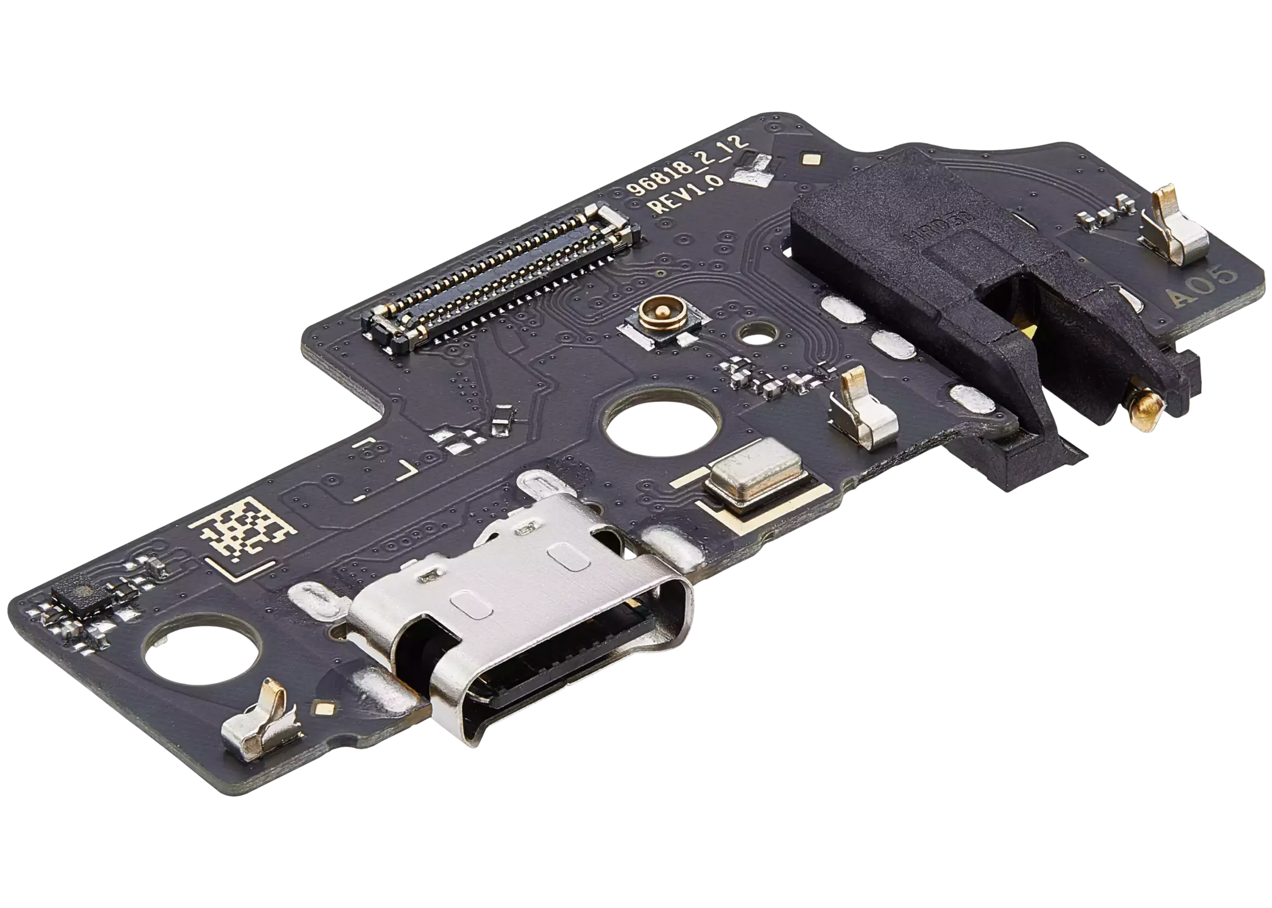Ladebuchse mit Kopfhörerbuchse für Samsung Galaxy A05 (A055 / 2023) (Aftermarket Plus) – Bild 4
