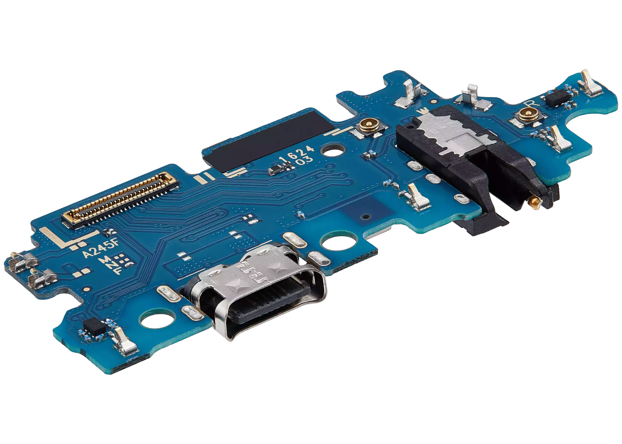 Ladebuchse mit Kopfhörerbuchse für Samsung Galaxy A24 4G (A245 / 2023) (Aftermarket Plus) – Bild 4