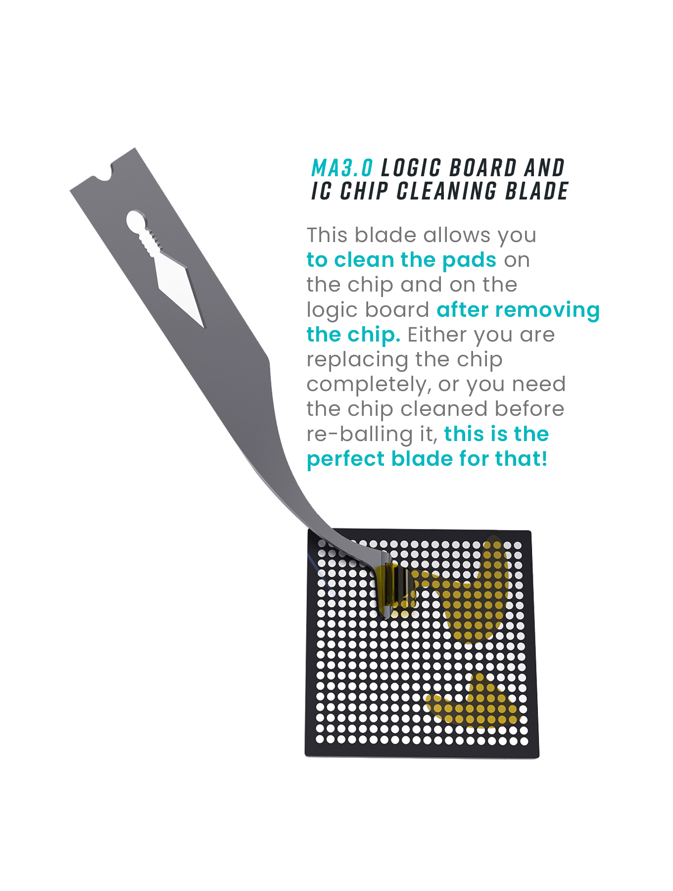 Bach 3.0 - Logic Platine und IC Chip Cleaning Blade – Bild 3