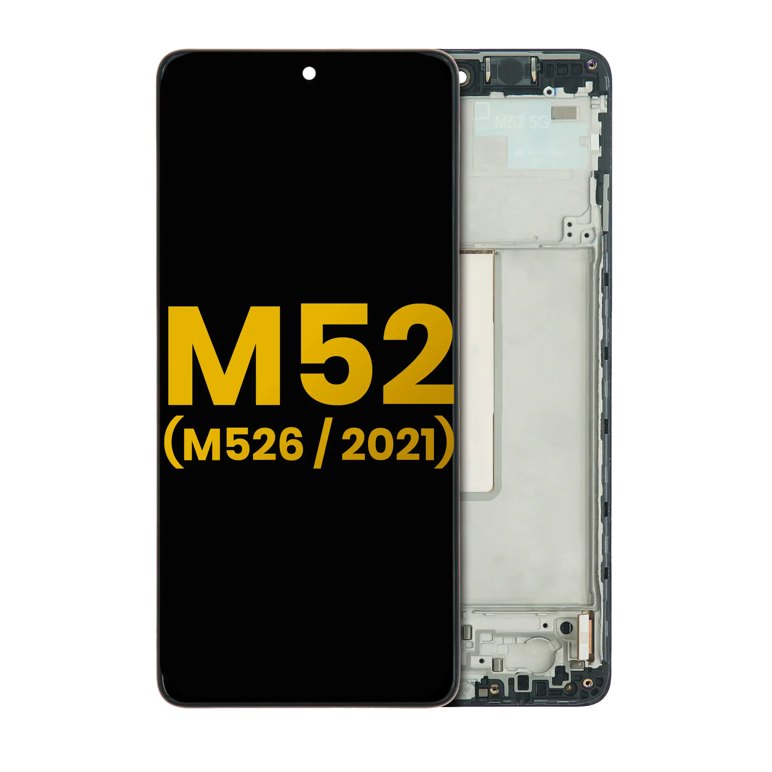 OLED Display mit Rahmen für Samsung Galaxy M52 5G (M526 / 2021) (Service Pack) – Bild 4