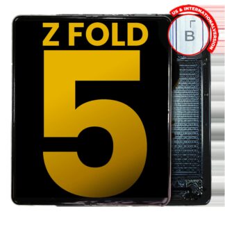 Inner OLED Display mit Rahmen für Samsung Galaxy Z Fold 5 5G (US & International) (professionell aufgearbeitet) (Icy Blue)