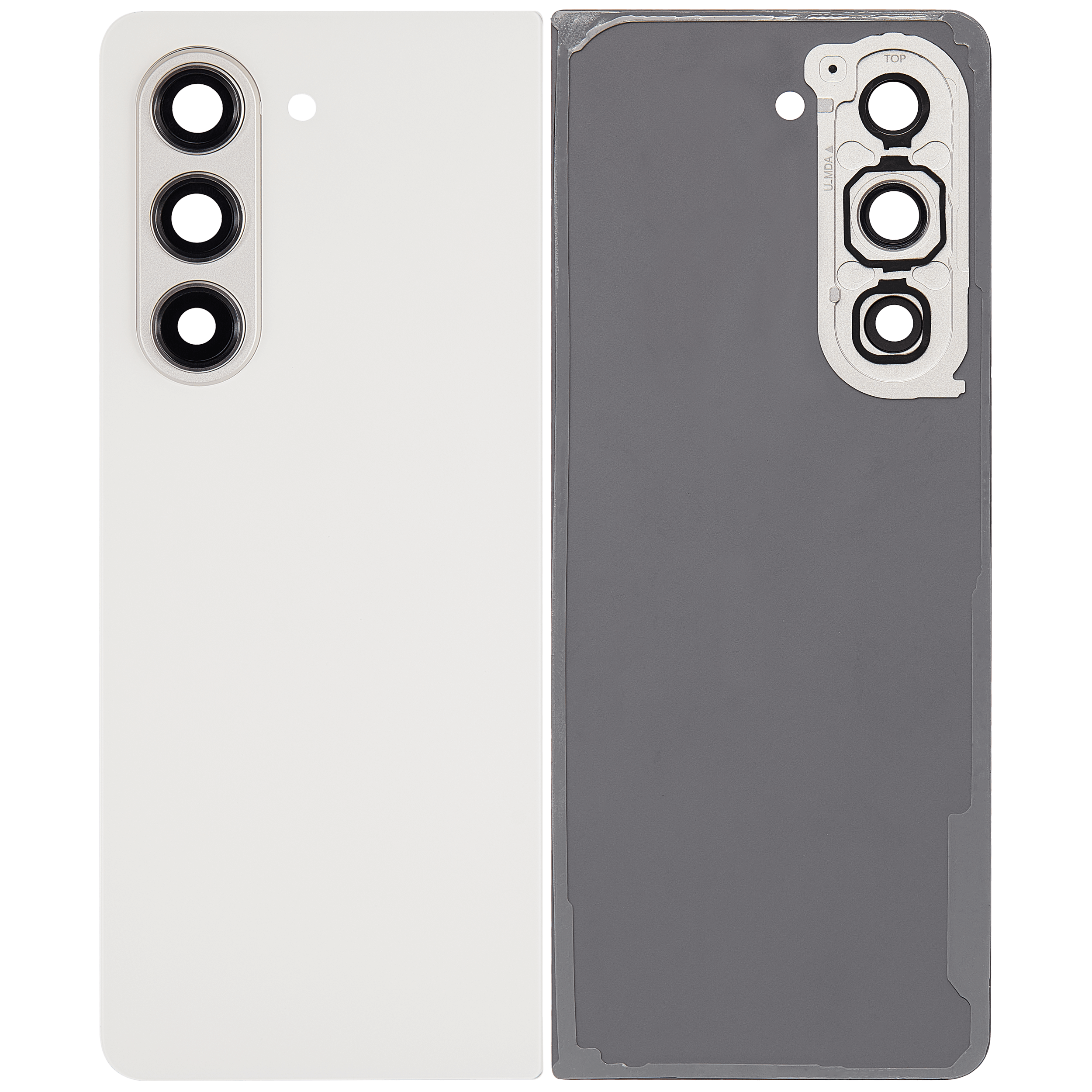 Rückdeckelglas mit Kameraglas für Samsung Galaxy Z Fold 5 5G (F946) (Cream) – Bild 2