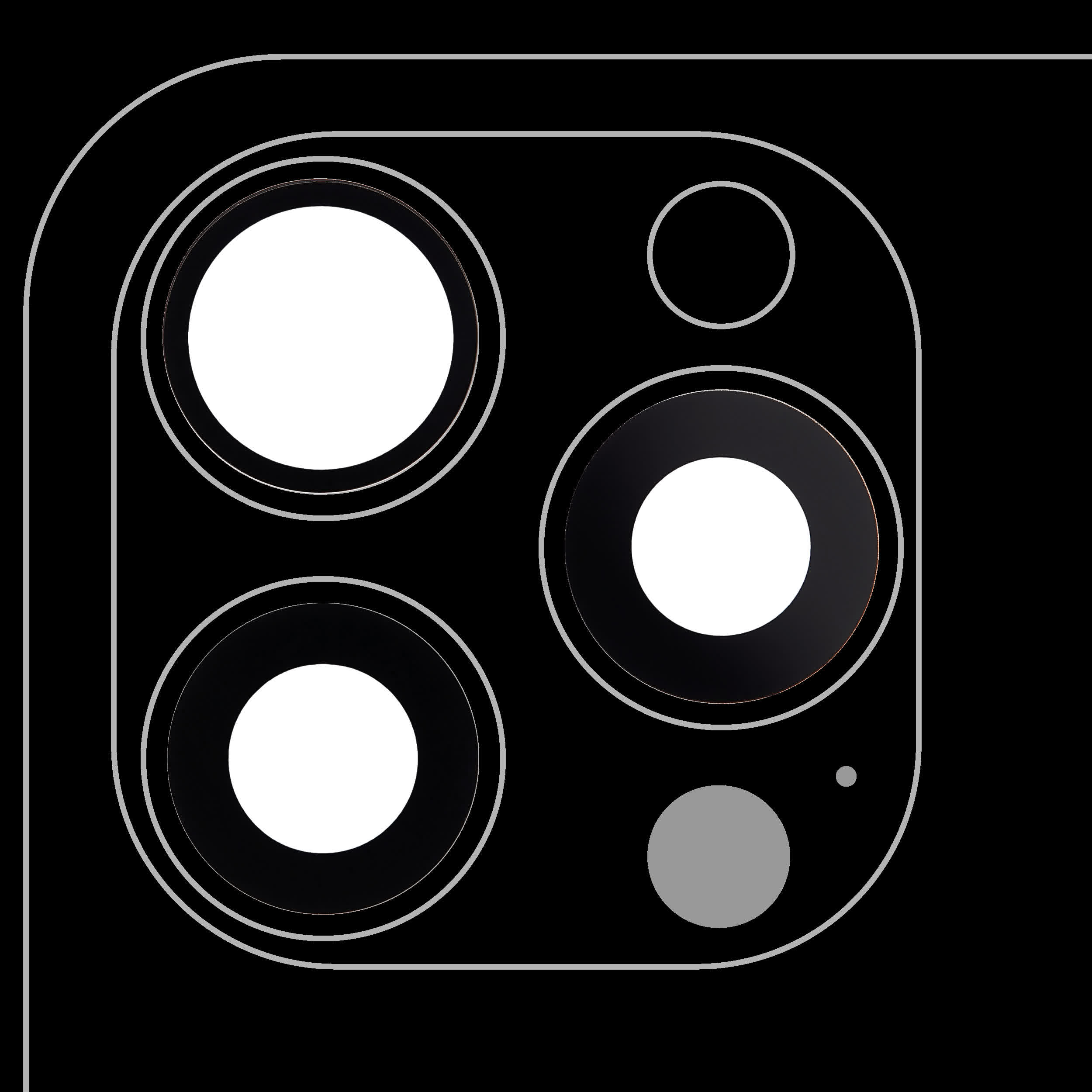 Rückkamera-Glas (nur Glas) mit Klebefolie für iPhone 15 Pro Max (3-teiliges Set) (Aftermarket Plus)