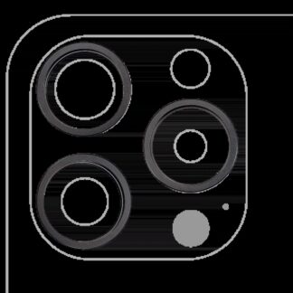 Rückkamera-Blendenring einzeln für iPhone 15 Pro (Black Titanium) (3-teiliges Set)