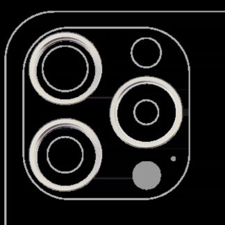 Rückkamera-Blendenring einzeln für iPhone 15 Pro (White Titanium) (3-teiliges Set)