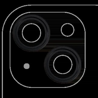 Rückkamera-Blendenring einzeln für iPhone 15 / 15 Plus (Black (Schwarz)) (2-teiliges Set)