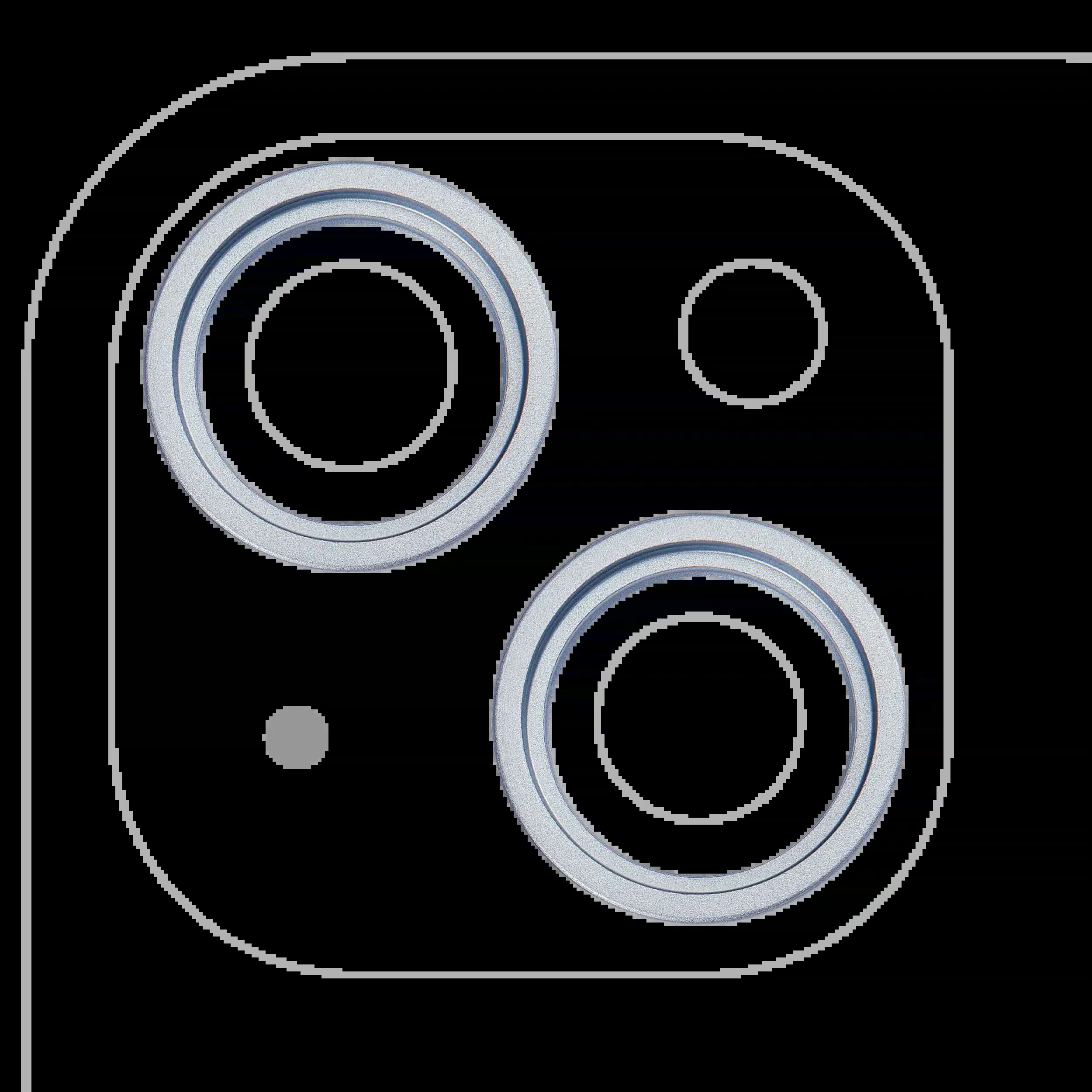 Rückkamera-Blendenring einzeln für iPhone 15 / 15 Plus (Blue (Blau)) (2-teiliges Set)