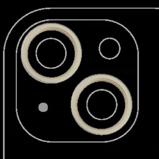 Rückkamera-Blendenring einzeln für iPhone 15 / 15 Plus (Yellow) (2-teiliges Set)