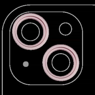 Rückkamera-Blendenring einzeln für iPhone 15 / 15 Plus (Pink (Rosa)) (2-teiliges Set)