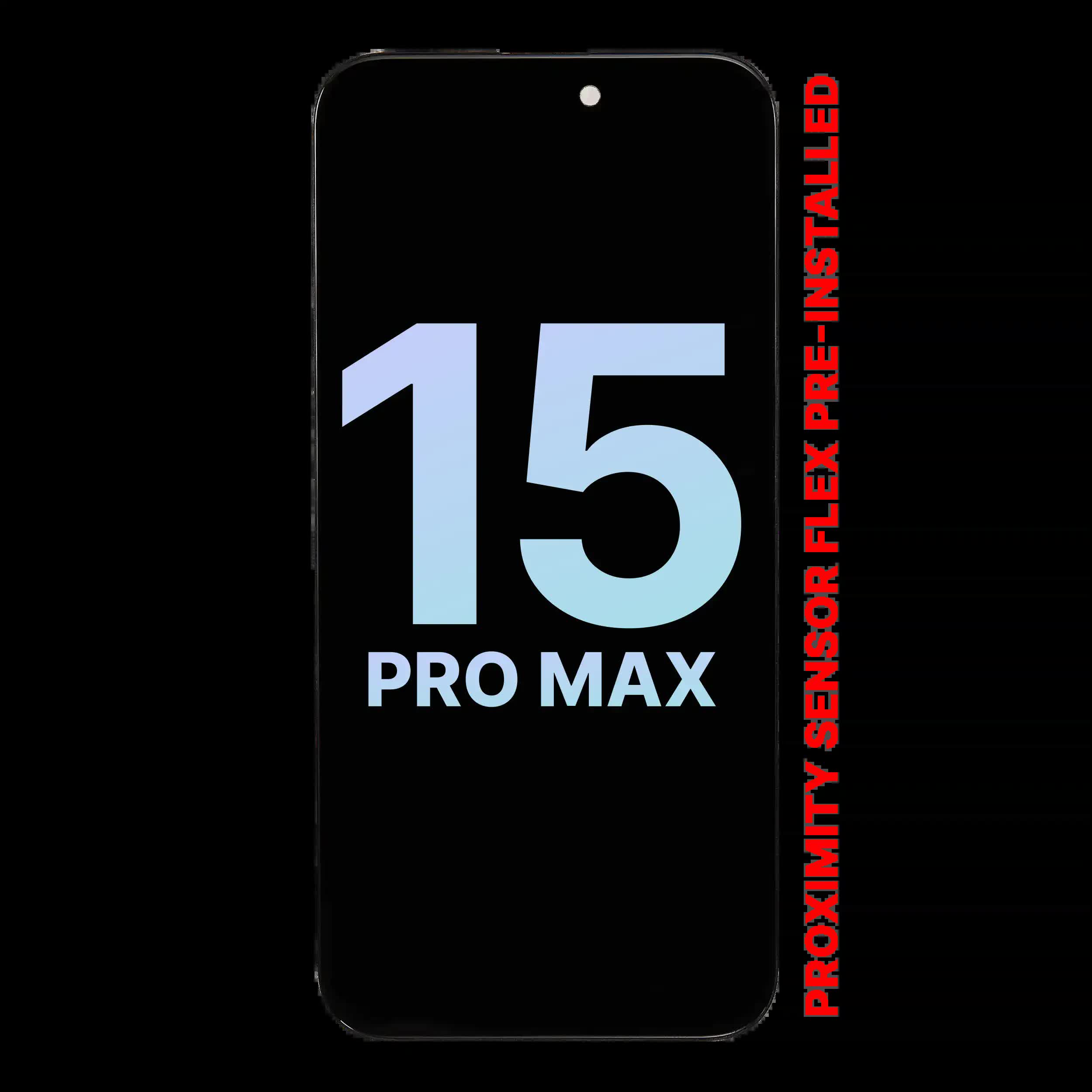 OLED Display mit Näherungssensor Flex vormontiert für iPhone 15 Pro Max (Service Pack)