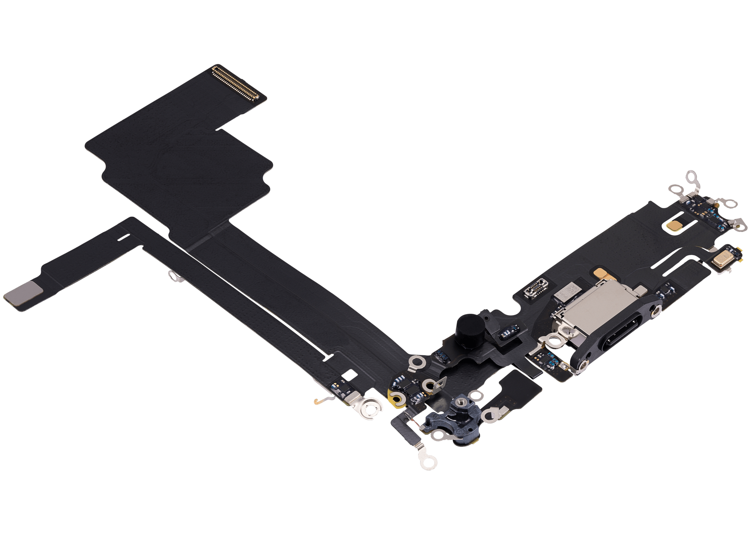 Ladebuchse Flexkabel für iPhone 15 Pro Max (Premium) (Black Titanium) – Bild 4