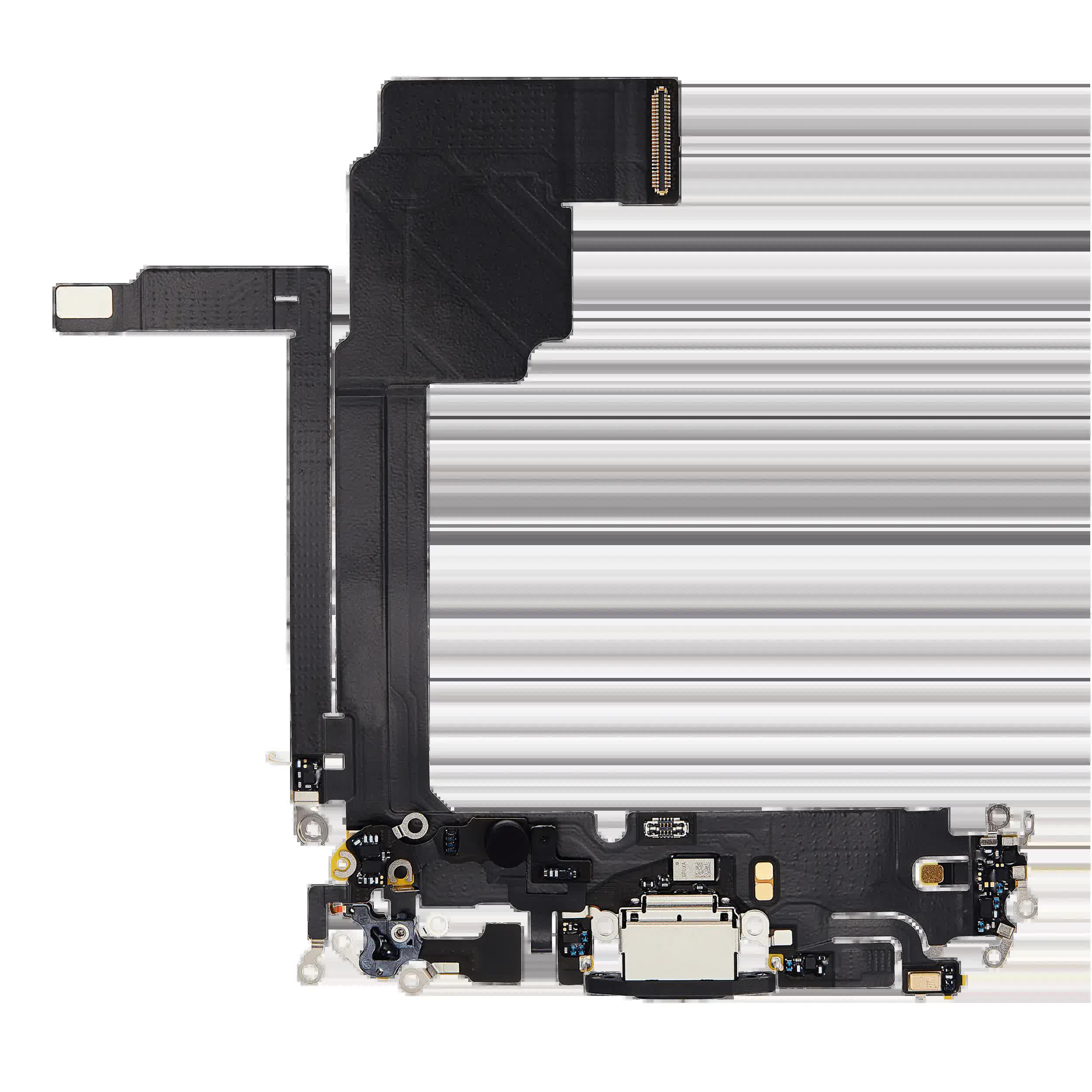 Ladebuchse Flexkabel für iPhone 15 Pro Max (Premium) (Black Titanium)