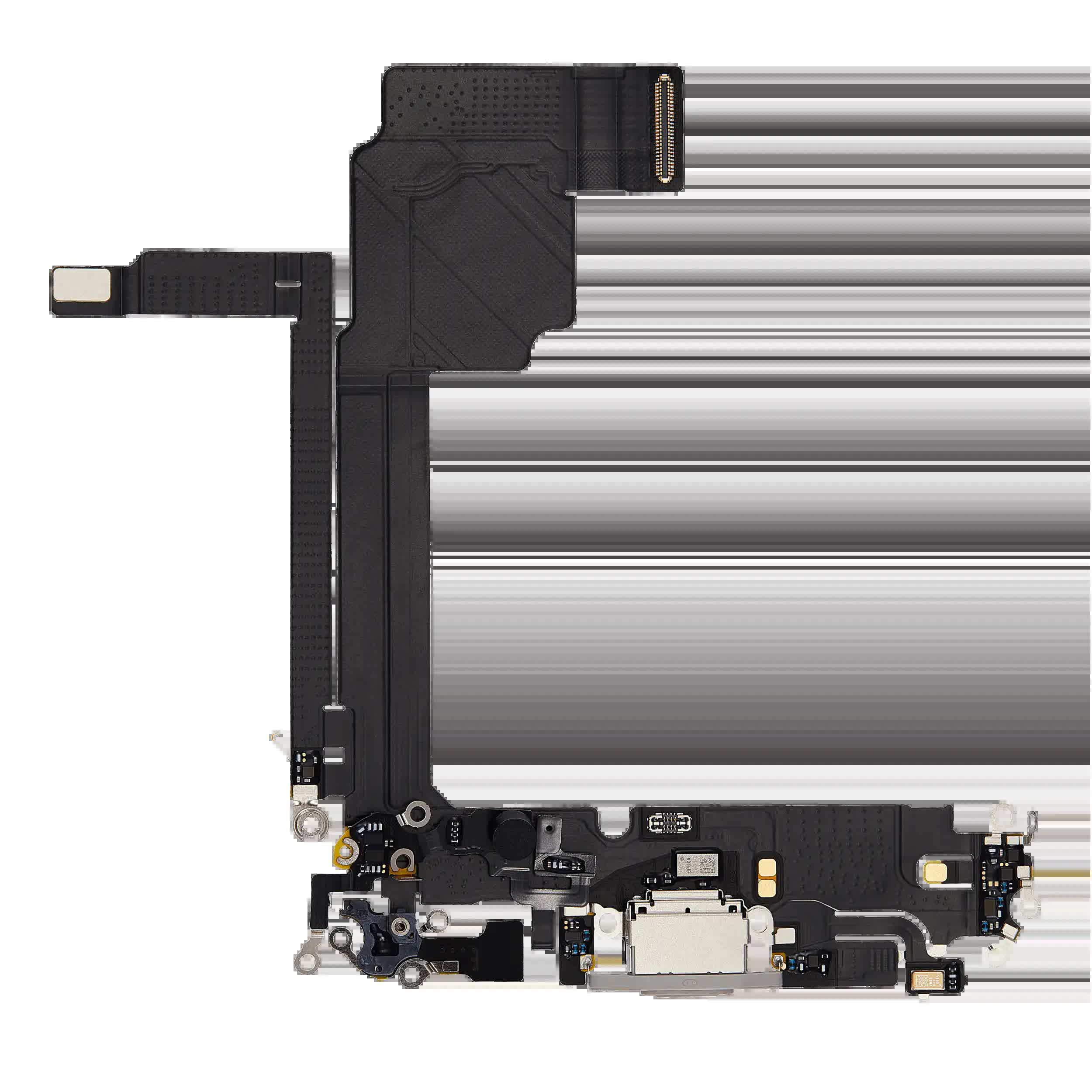 Ladebuchse Flexkabel für iPhone 15 Pro Max (Premium) (White Titanium)