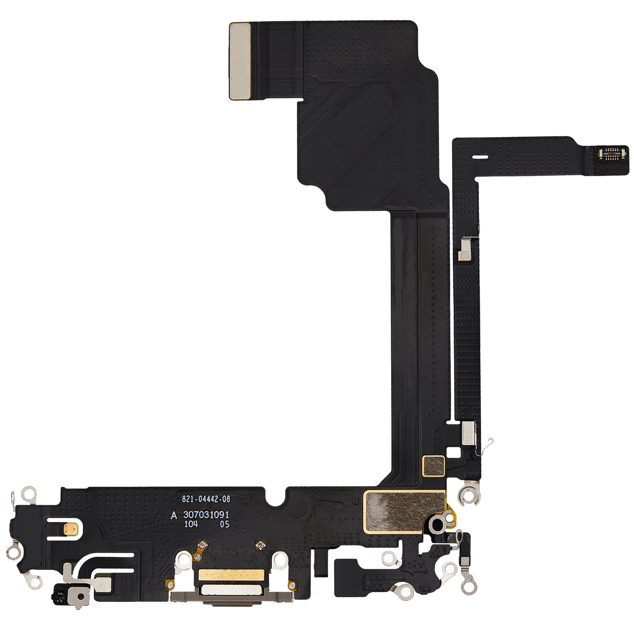 Ladebuchse Flexkabel für iPhone 15 Pro Max (Premium) (Natural Titanium) – Bild 3