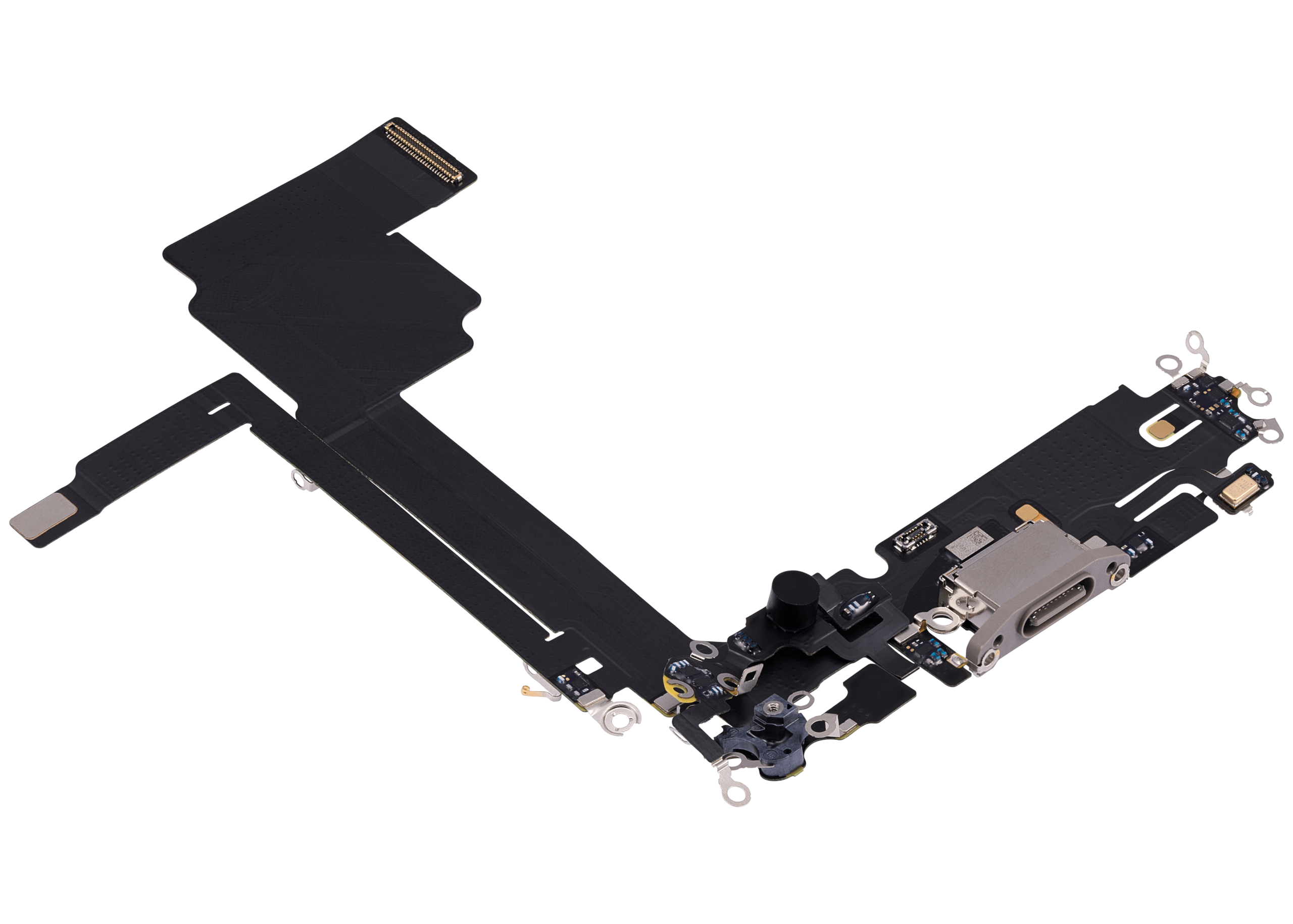 Ladebuchse Flexkabel für iPhone 15 Pro Max (Premium) (Natural Titanium) – Bild 4
