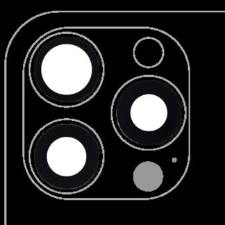 Rückkamera-Glas (nur Glas) mit Klebefolie für iPhone 15 Pro Max (3-teiliges Set) (Premium) (Real Sapphire)