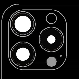 Rückkamera-Glas (nur Glas) mit Klebefolie für iPhone 15 Pro (3-teiliges Set) (Real Sapphire) (Premium)