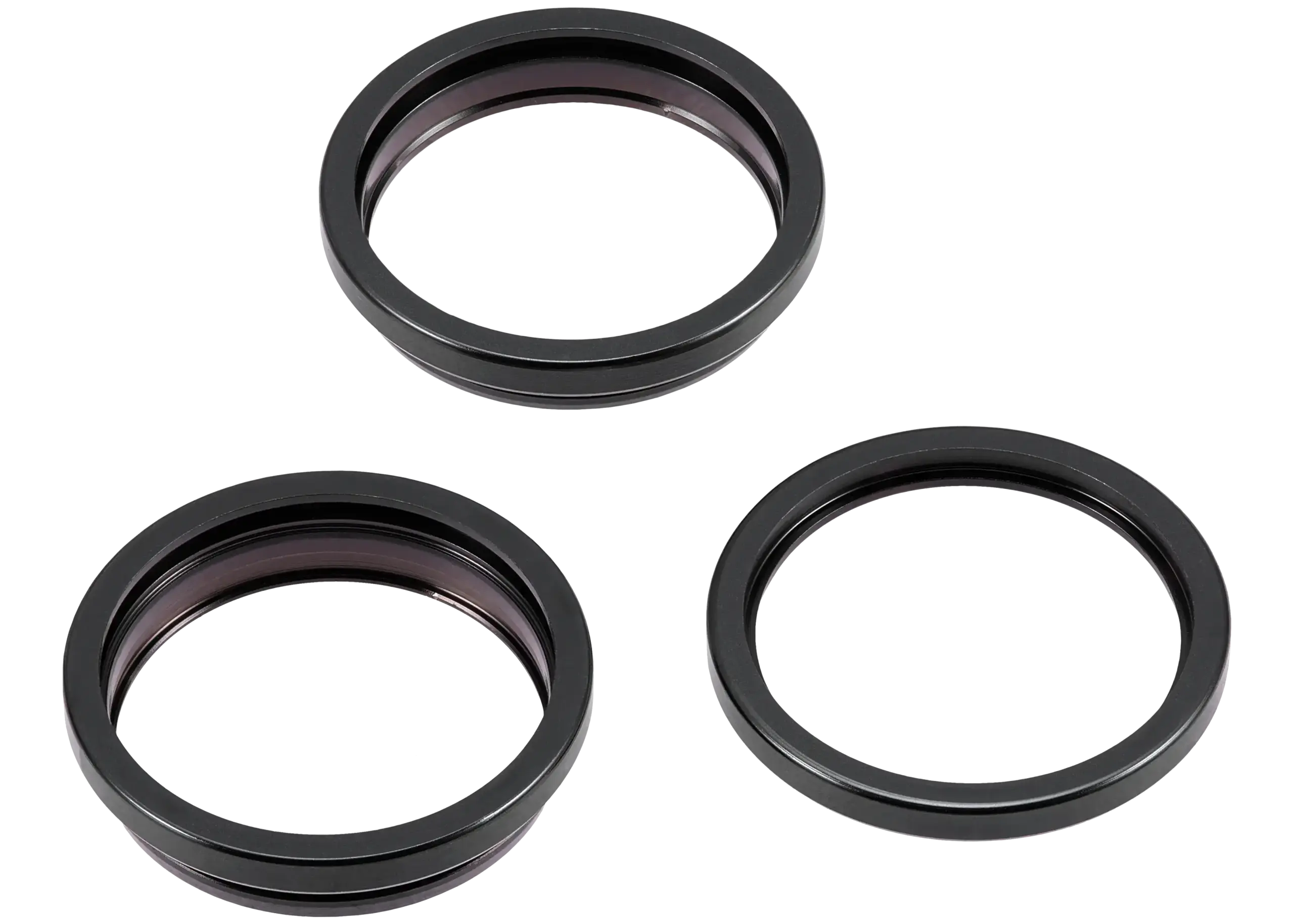 Rückkamera-Blendenring einzeln für iPhone 15 Pro Max (Black Titanium) (3-teiliges Set) – Bild 3