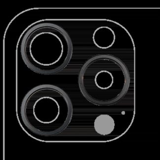 Rückkamera-Blendenring einzeln für iPhone 15 Pro Max (Black Titanium) (3-teiliges Set)