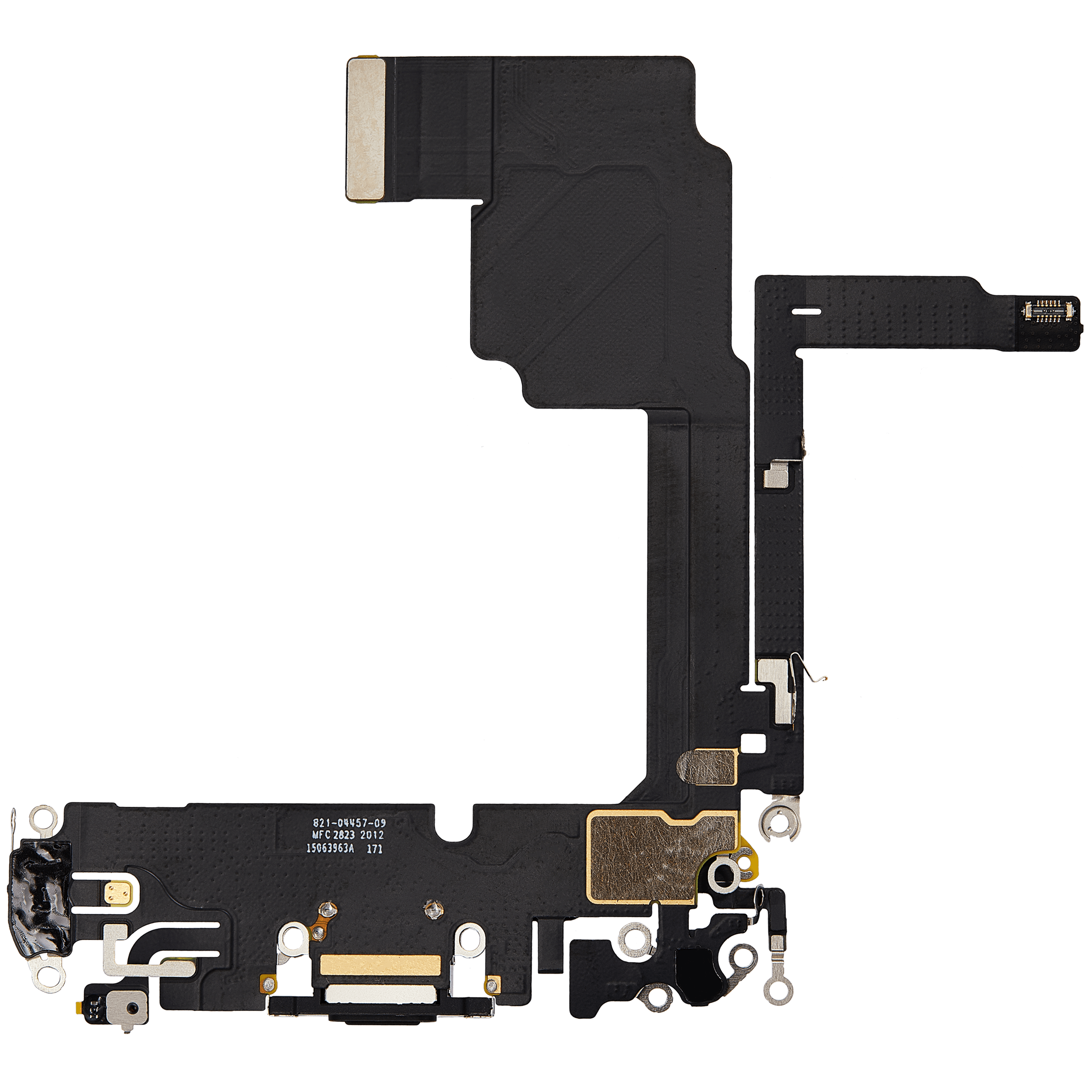 Ladebuchse Flexkabel für iPhone 15 Pro (Premium) (Black Titanium) – Bild 3