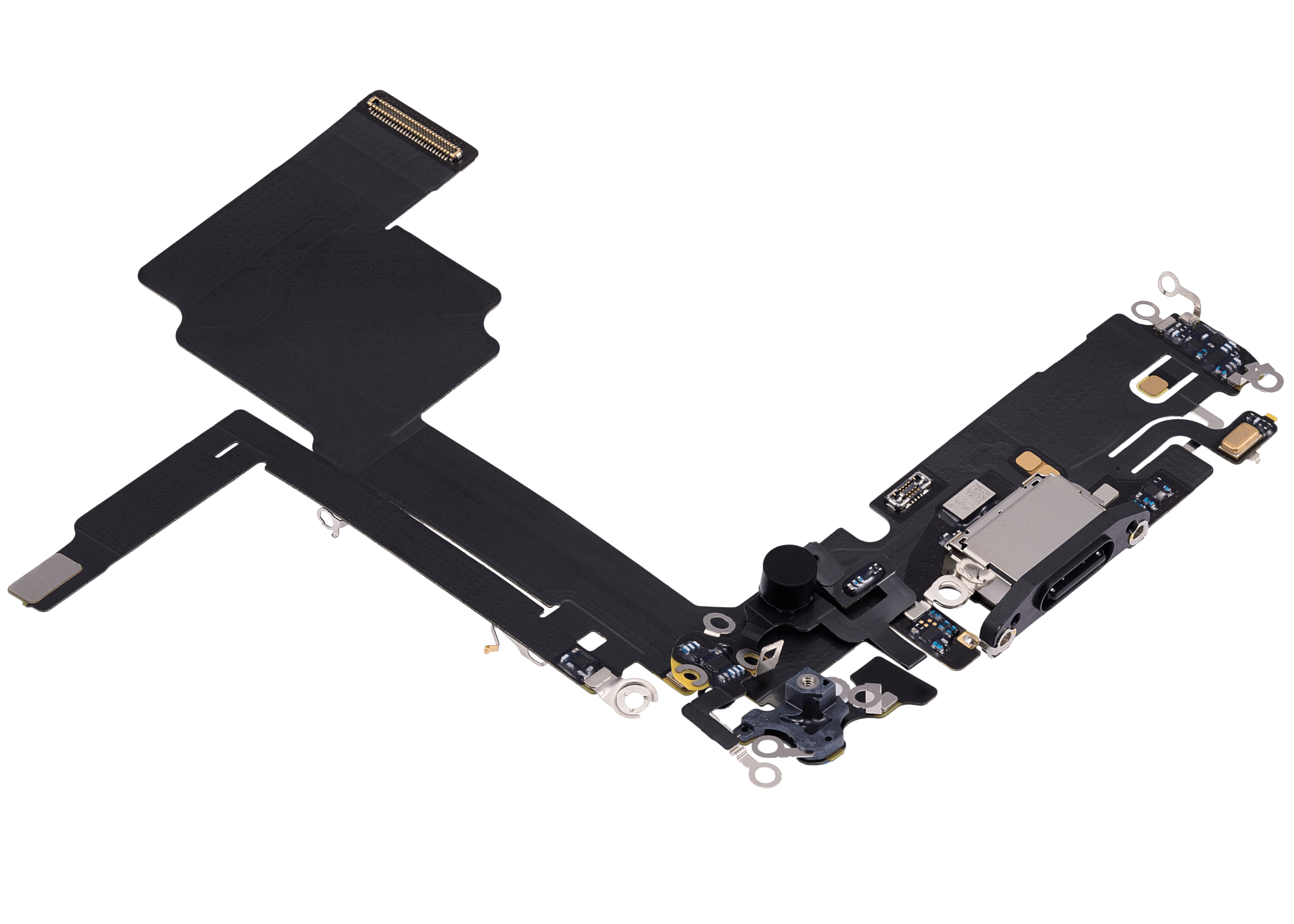 Ladebuchse Flexkabel für iPhone 15 Pro (Premium) (Black Titanium) – Bild 4