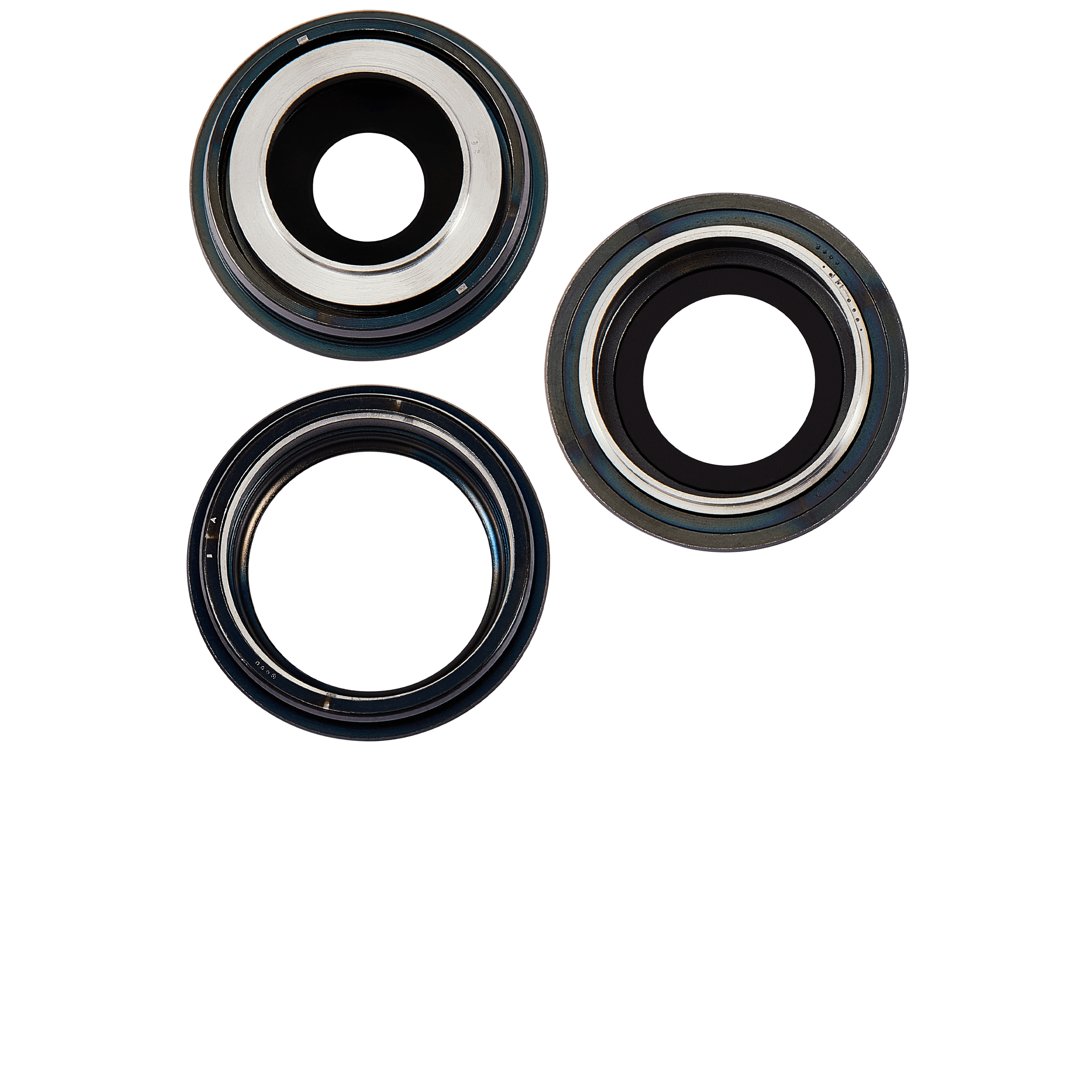 Rückkamera-Glas mit Halterung und Blende für iPhone 15 Pro (3-teiliges Set) (Premium) (Black Titanium) – Bild 2