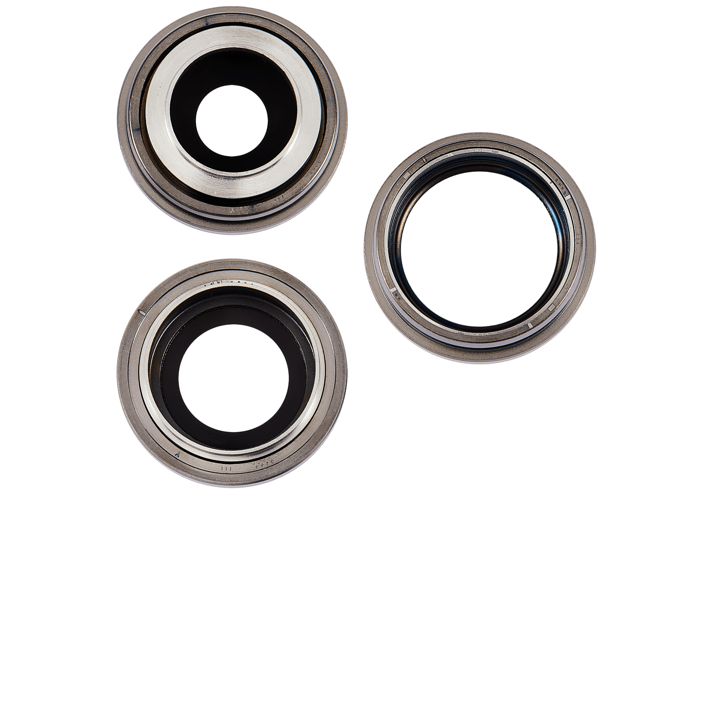 Rückkamera-Glas mit Halterung und Blende für iPhone 15 Pro (3-teiliges Set) (Premium) (Natural Titanium) – Bild 2