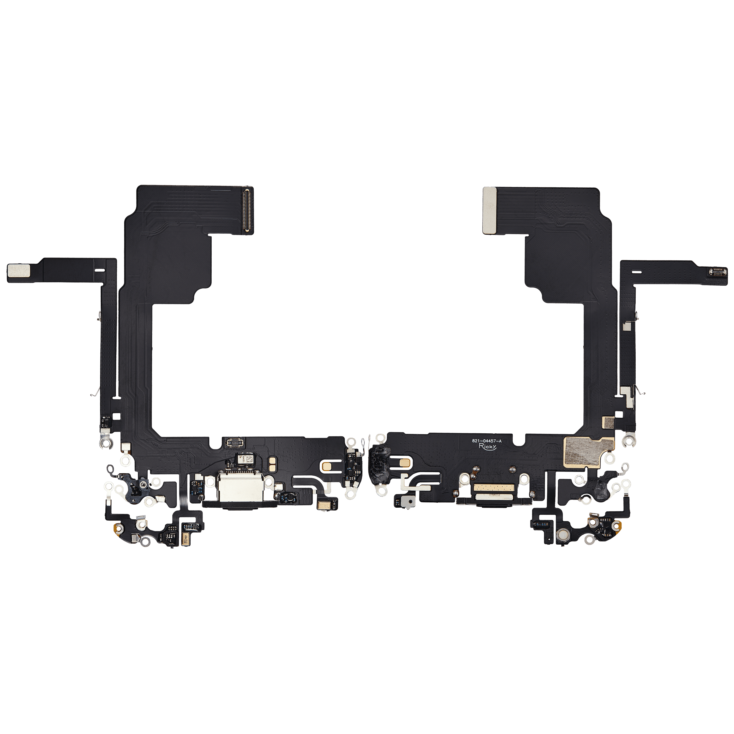Ladebuchse Flexkabel für iPhone 15 Pro (Aftermarket Plus) (Black Titanium) – Bild 2