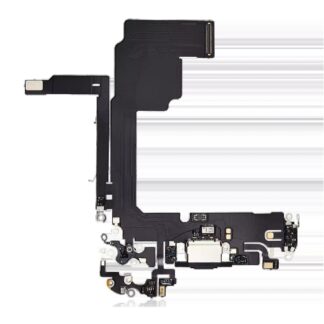 Ladebuchse Flexkabel für iPhone 15 Pro (Aftermarket Plus) (Black Titanium)
