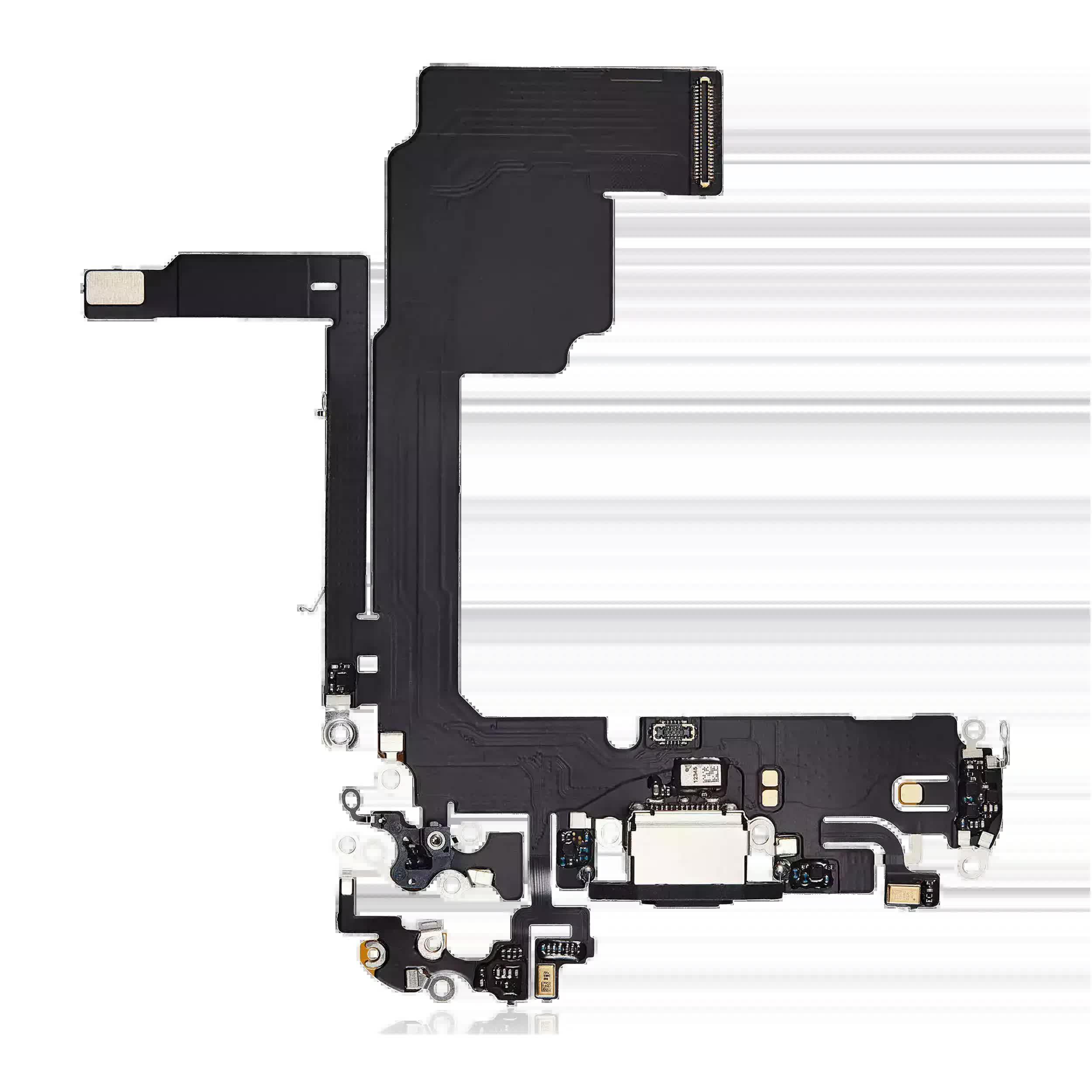 Ladebuchse Flexkabel für iPhone 15 Pro (Aftermarket Plus) (Black Titanium)